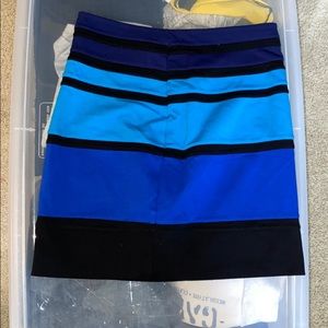 Blue mini skirt